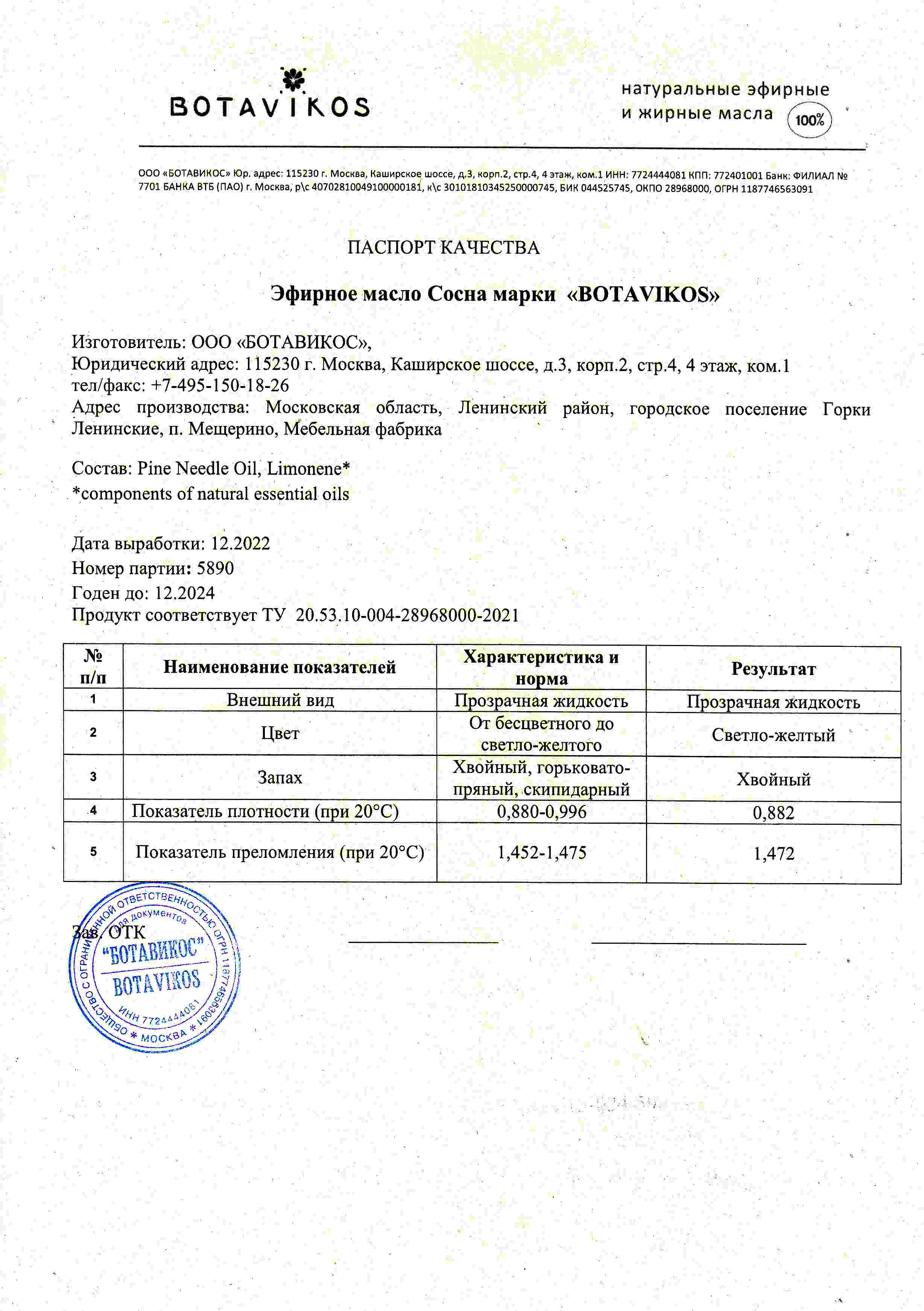 Паспорт №122022
